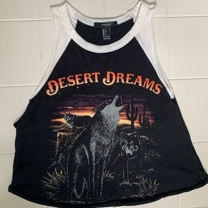 Desert Graphic Tee Cutoff Tank Forever 21